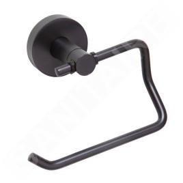 Sapho X-Round - Porte-papier toilette, noir XR704B
