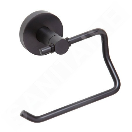 Sapho X-Round - Porte-papier toilette, noir XR704B