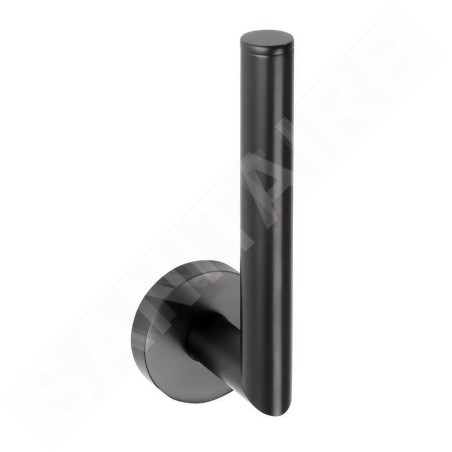 Sapho X-Round - Porte-papier toilette de rechange, noir XR701B