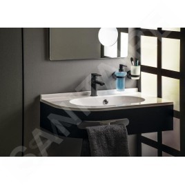Sapho X-Round - Verre pour brosse à dents et dentifrice, verre mat / noir XR903B