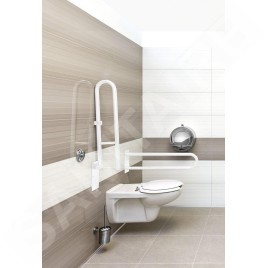Sapho Équipement de salle de bain - Poignée pliante, longueur 81 cm, blanc XH518W