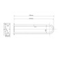 Sapho Équipement de salle de bain - Poignée, longueur 81 cm, blanc XH540W Sapho Équipement de salle de bain - Poignée, longueur 81 cm, blanc XH540W