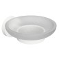 Sapho X-Round - Porte-savon avec support, verre dépoli / blanc XR803W