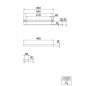 Steinberg 420 - Porte-serviettes, longueur : 49 mm, chrome 420 2645