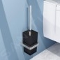 Steinberg 420 - Brosse WC murale avec support, verre dépoli / chrome 420 2902