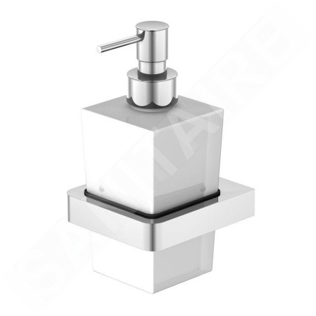 Steinberg 420 - Distributeur de savon avec support, verre dépoli / chrome 420 8001