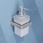 Steinberg 420 - Distributeur de savon avec support, verre dépoli / chrome 420 8001