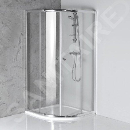 Aqualine Arleta - Cabine de douche 90x90 cm, chrome/verre clair HLS900Y