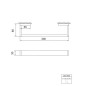 Steinberg 460 - Porte-serviettes, longueur : 30 cm, chrome 460 2630