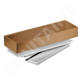 Keuco Edition 11 - Étagère avec raclette à vitre, longueur 300 mm, bronze brossé 11159030000