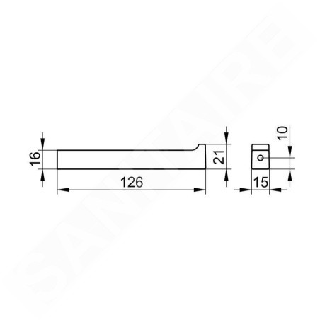 Keuco Edition 11 - Porte-papier toilette de rechange, nickel brossé 11163050000