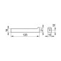 Keuco Edition 11 - Porte-papier toilette de rechange, nickel brossé 11163050000