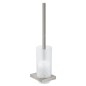 Keuco Edition 11 - Brosse de toilette avec support, verre/nickel brossé 11164059000