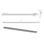 Sapho Canniveaux de vidage - Barre de drainage 100 cm, gauche, noir mat SPD10B-L