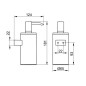 Keuco Plan - Distributeur de savon liquide avec support, inox 14953070100