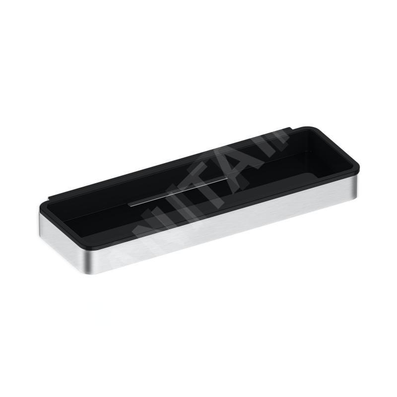 Keuco Plan - Étagère, longueur : 29 cm, inox/noir 14958070037