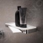 Keuco Plan - Étagère avec raclette à vitre, longueur 29 cm, inox/blanc 14959070051