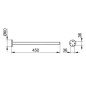 Keuco Edition 90 - Porte-serviettes, longueur 45 cm, chrome 19020010000