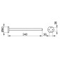 Keuco Edition 90 - Porte-serviettes, chrome 19022010000