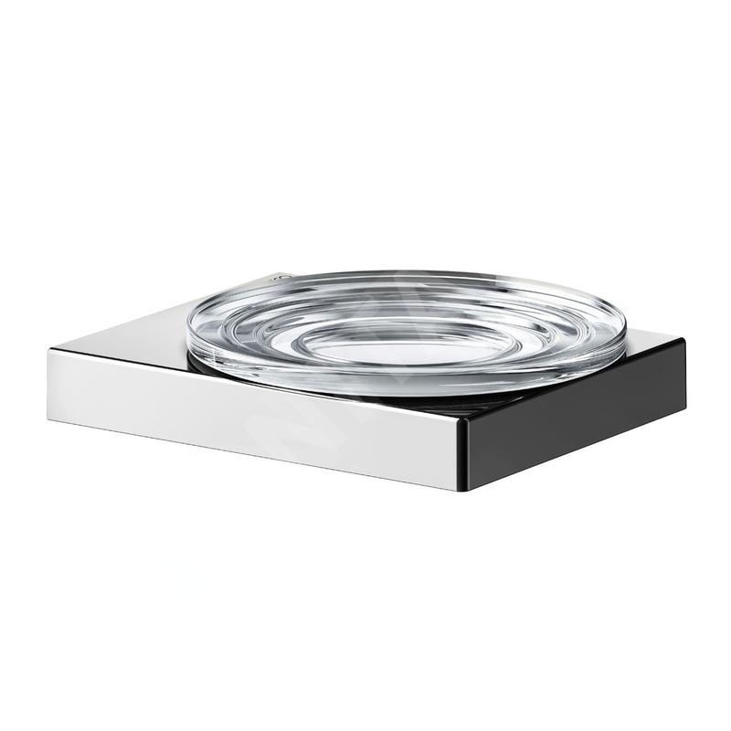Keuco Edition 90 - Porte-savon avec support, verre/chrome 19155019000