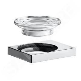 Keuco Edition 90 - Porte-savon avec support, verre/chrome 19155019000