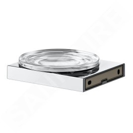 Keuco Edition 90 - Porte-savon avec support, verre/chrome 19155019000
