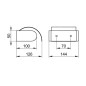 Keuco Edition 300 - Porte-papier de toilette avec couvercle, chrome 30060010000