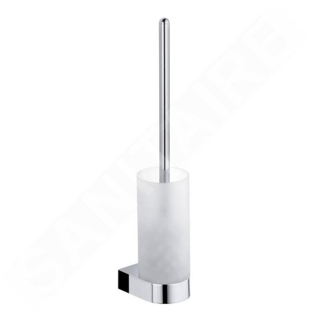 Keuco Edition 300 - Brosse de toilette murale, verre mat/chrome 30064019000