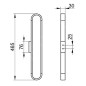 Keuco Edition 300 - Porte-serviettes, longueur 47 cm, chrome 30070010000