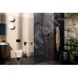 Hansgrohe XtraStoris Original - Porte-papier toilette encastré, noir mat 56065670