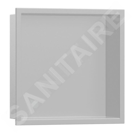 Hansgrohe XtraStoris Original - Niche murale avec cadre, 300 x 300 x 70 mm, gris béton 56093380