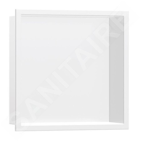 Hansgrohe XtraStoris Original - Niche murale avec cadre, 300 x 300 x 70 mm, blanc mat 56093700