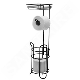 Sapho Ridder Mila - Porte-papier hygiénique, avec étagère, noir 2163910