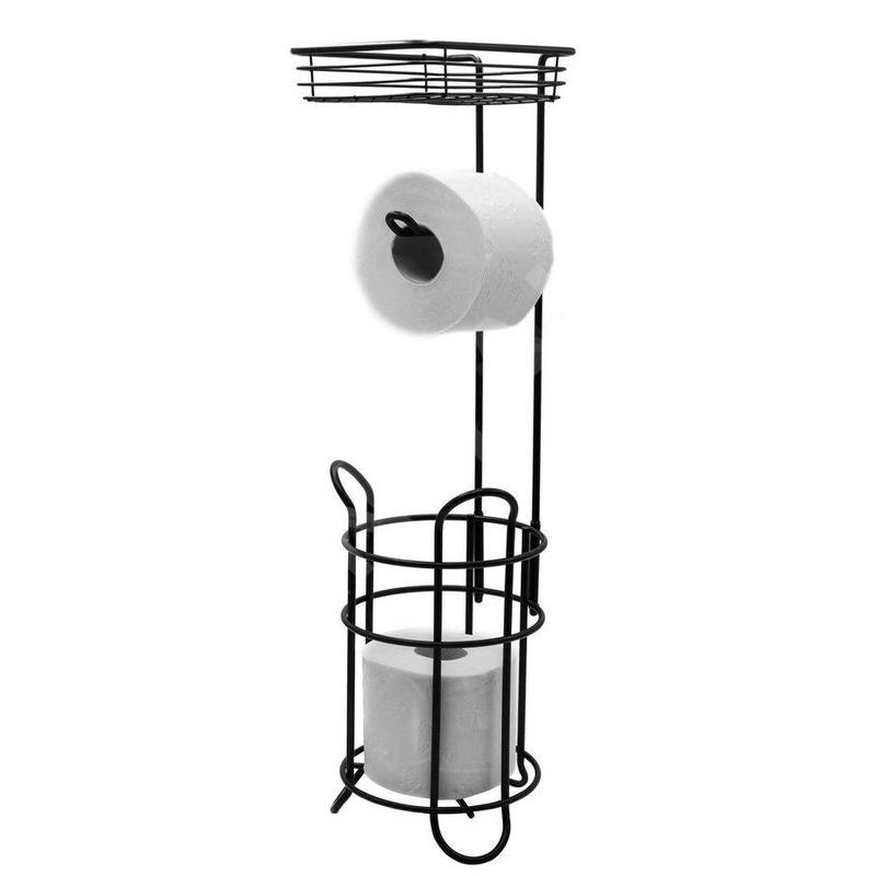 Sapho Ridder Mila - Porte-papier hygiénique, avec étagère, noir 2163910