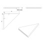 Sapho Abeline - Tablette d'angle, blanc mat AE200-0101
