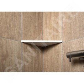 Sapho Abeline - Tablette d'angle, blanc mat AE200-0101