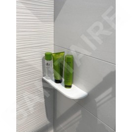 Sapho Abeline - Tablette d'angle, blanc mat AE300-0101