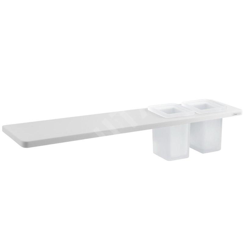 Sapho Abeline - Étagère avec verres, 50 cm, blanc mat AE502-0101-01