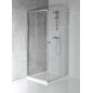 Aqualine Agga - Cabine de douche 80x80 cm, chrome/verre clair HLF808Y