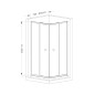Aqualine Agga - Cabine de douche 80x80 cm, chrome/verre clair HLF808Y