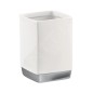 Sapho Gedy Lucy - Porte brosses à dents et dentifrice, blanc LY98
