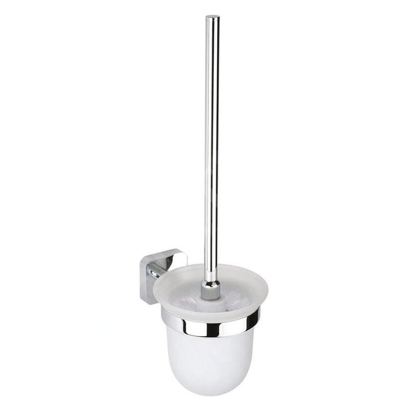 Sapho Insia - Brosse de toilette avec support mural, chrome IS008