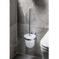 Sapho Insia - Brosse de toilette avec support mural, chrome IS008