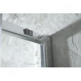 Aqualine Agga - Cabine de douche 80x80 cm, chrome/verre clair HLF808Y