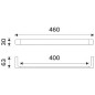Nimco Maya - Porte-serviettes, longueur 46 cm, blanc MAB 29046-05