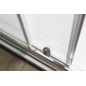 Aqualine Agga - Cabine de douche 80x80 cm, chrome/verre clair HLF808Y