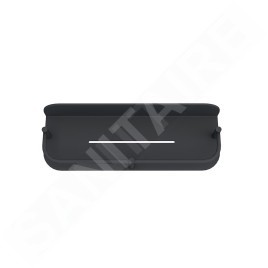 Nimco Accessoires - Tablette, longueur 28 cm, noir mat 2091X-30-90