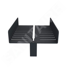 Nimco Accessoires - Tablette, longueur 25 cm, noir mat 2091-DL-25-90
