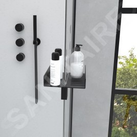 Nimco Accessoires - Tablette, longueur 25 cm, noir mat 2091-DL-25-90