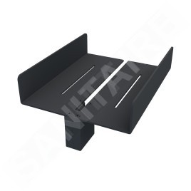 Nimco Accessoires - Tablette, longueur 25 cm, noir mat 2091-DJ-25-90